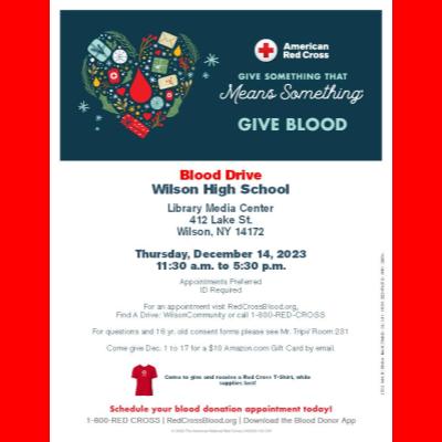  Blood Drive - Dec 14, 2023